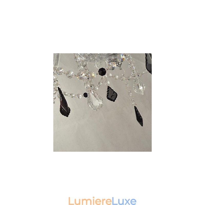 Lustre en cristal élégant à 8 lumières