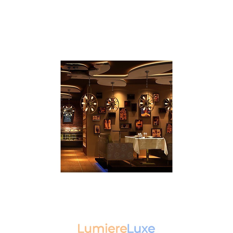 Plafonniers rétro classiques en métal, lampes suspendues simples, lampe suspendue de café