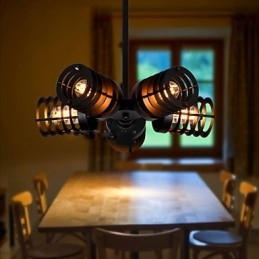Plafonniers rétro classiques en métal, lampes suspendues simples, lampe suspendue de café