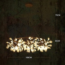 Lustre en métal et laiton antique Country Designers