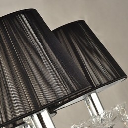 Lustre en cristal élégant à 8 lumières