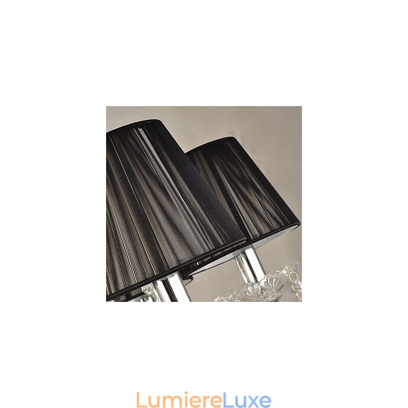Lustre en cristal élégant à 8 lumières
