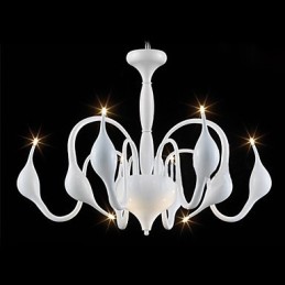 Lustre moderne contemporain en métal galvanisé