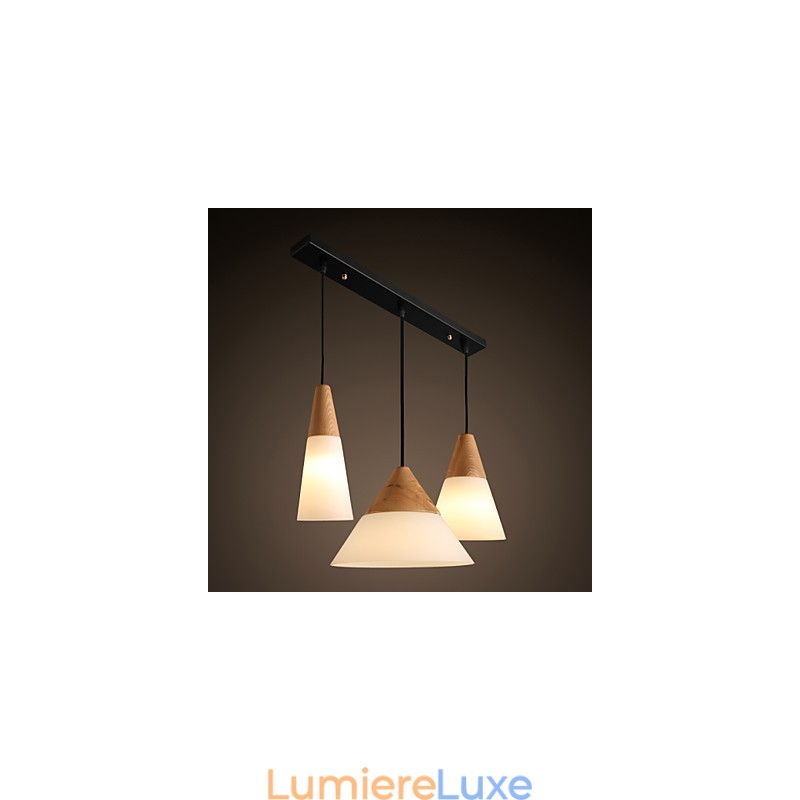 Lustre en métal chromé de style mini contemporain moderne