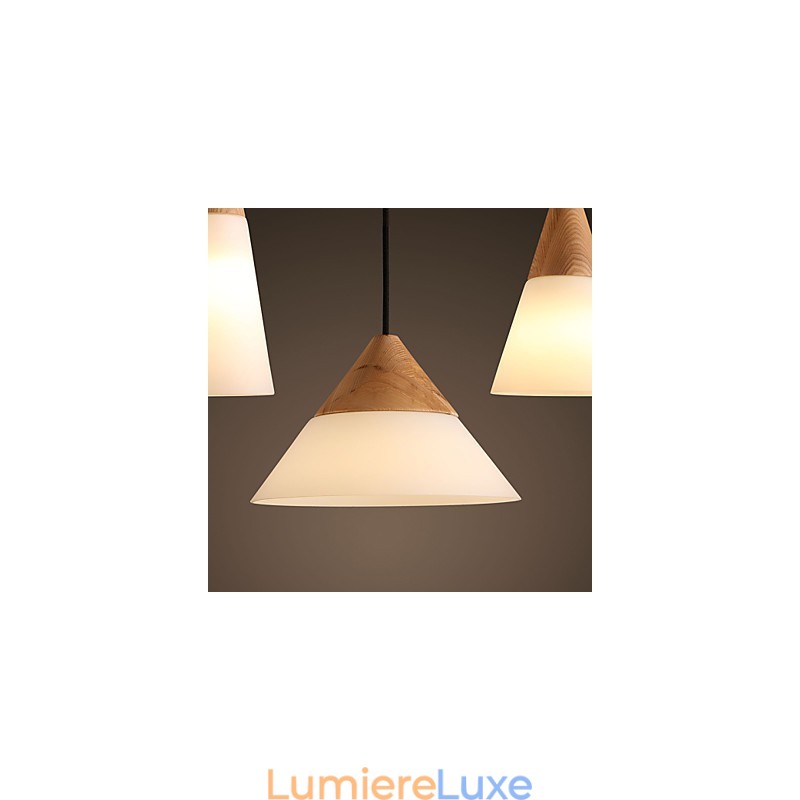 Lustre en métal chromé de style mini contemporain moderne