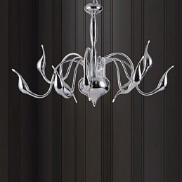 Lustre moderne contemporain en métal galvanisé