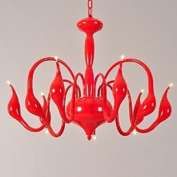 Lustre moderne contemporain en métal galvanisé