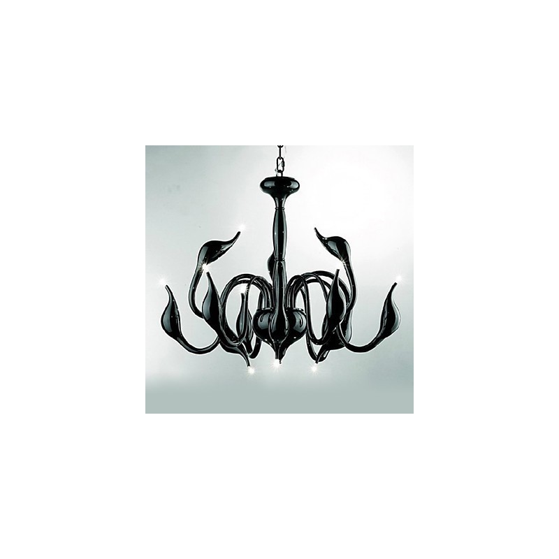 Lustre moderne contemporain en métal galvanisé