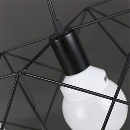 Plafonnier à tête unique en fer forgé au design créatif, contracté et contemporain