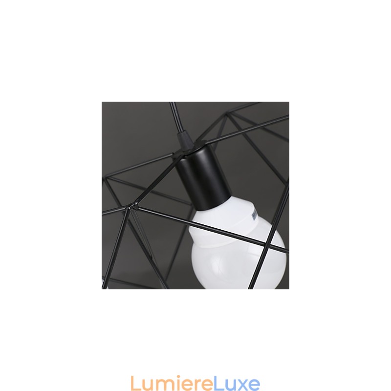 Plafonnier à tête unique en fer forgé au design créatif, contracté et contemporain