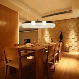 Lampe à suspension en cristal dorée moderne