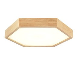 Suspension moderne contemporaine en bois et bambou de style campagnard