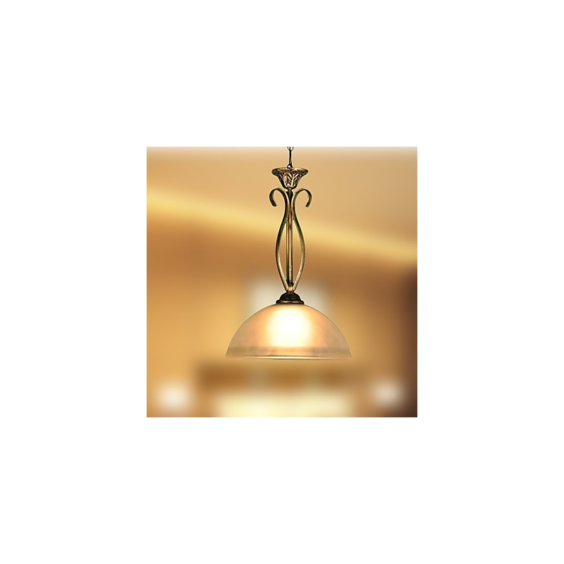 Lampe de table rurale du Nord : une lampe en verre à tête unique contemporaine et aux idées contractées